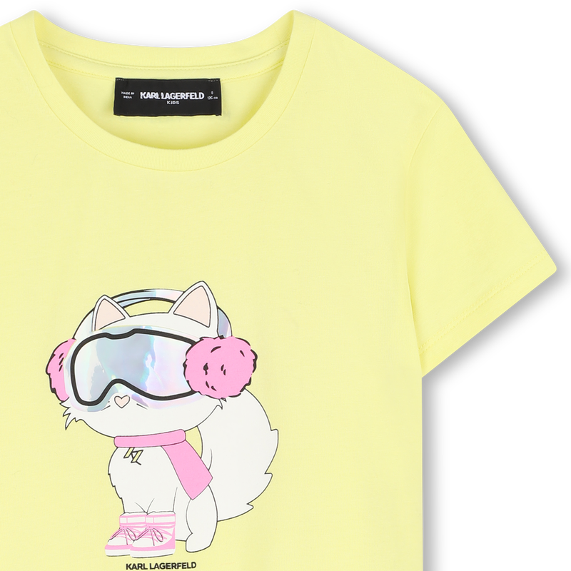 T-shirt met korte mouwen KARL LAGERFELD KIDS 
                        GIRL