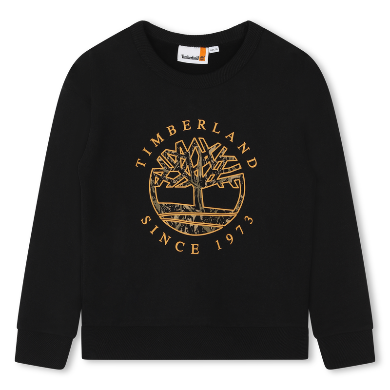 Sweatshirt van geruwde fleece TIMBERLAND 
                        BOY